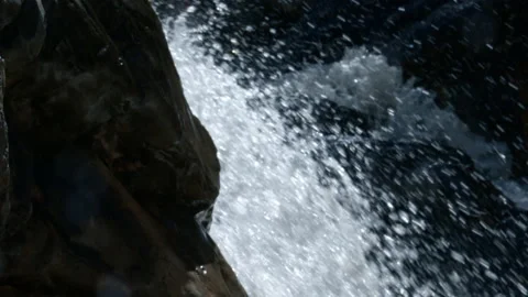 Detail of waterfall Stock Footage 158060404