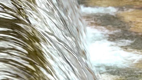 Detail of a waterfall in a river. Stock Footage 91753448