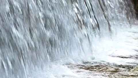 Detail of a waterfall in a river. Stock Footage 91950526