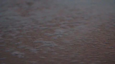 Detail of a wave on the beach Video stock 128141715