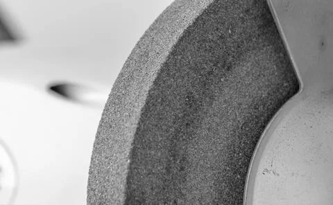 Detail of the wheel of a sharpener Foto stock