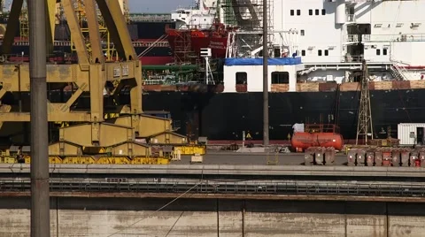 Detail Of The Wheels Of A Crane Stock Footage 63988932