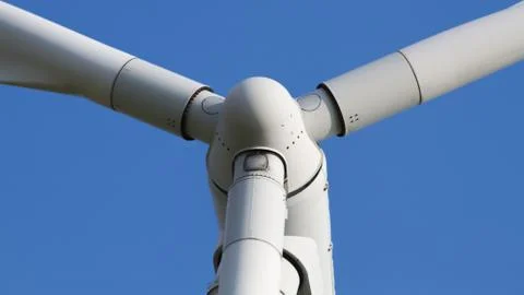Detail of an wind engine rotor Stock Photos