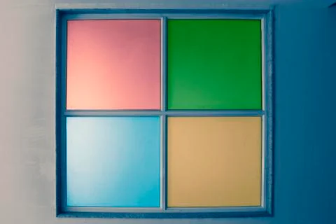 Detail of a window panel, india Stock Photos