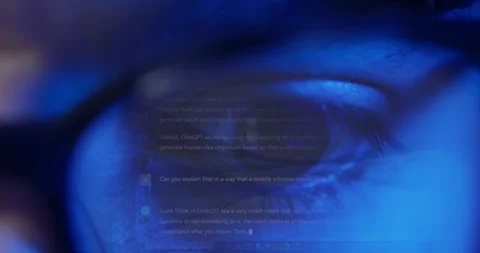 Detail Of A Woman's Eyes Using Generative Artificial Intelligence Software Stock Footage 276608266