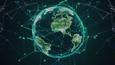 A detailed 3D model of the Earth Stock Footage 286863180