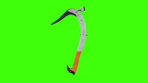 Detailed 3D rendering of a climbing tool on a green background Stock-Footage 285059647
