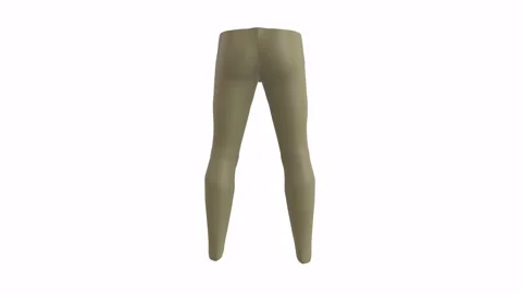 Detailed 3D rendering of form-fitting leggings in a neutral tone Stock-Footage 285924681