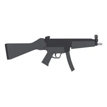 Detailed 3D rendering of a modern firearm design This 3D rendering showcas... Stock Photos