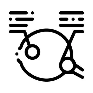 Detailed Analysis of Eyeball Icon Vector Outline Stock Illustration