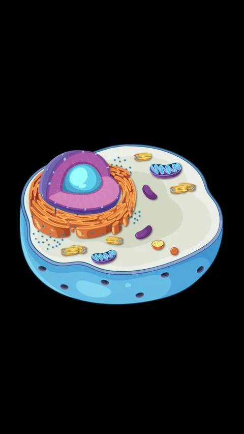 Detailed Animation of Animal Cell Structure and Function 스톡 동영상 312249144