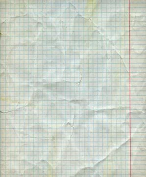 Detailed blank math paper sheet Stock Photos