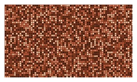 Detailed brown pixel mosaic pattern creating complex geometric texture for .. 스톡 일러스트