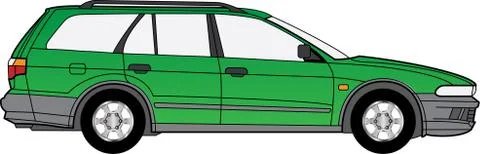 Detailed car Stock Illustration