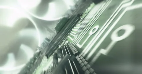 Detailed Circuit Board 스톡 동영상 50082854