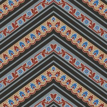 A detailed close-up of a captivating wall pattern Stock Illustration