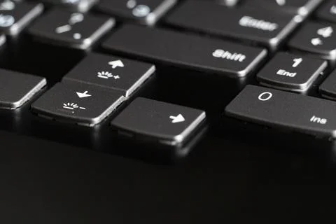 A detailed close-up of a computer keyboard Stock-Fotos