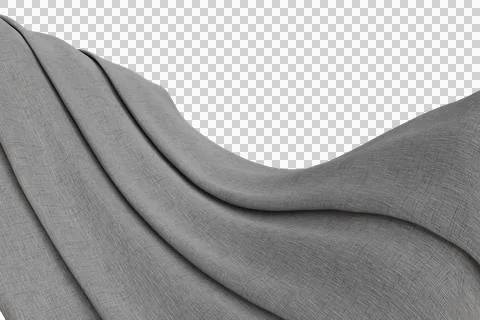A detailed close-up of light grey textured fabric, possibly linen Stock Illustration