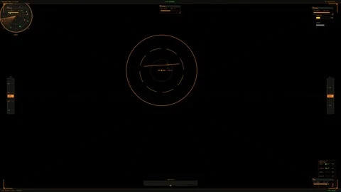 Detailed cockpit hud element for science fiction military operations in vis.. Video stock 327220499