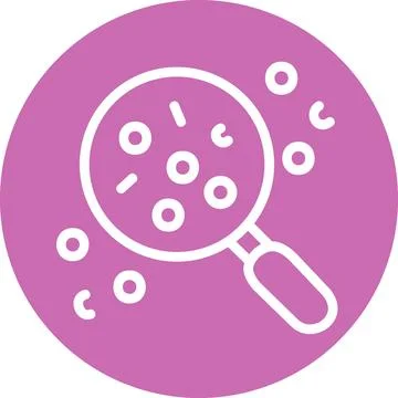 Detailed data search research graphic icon Иллюстрация