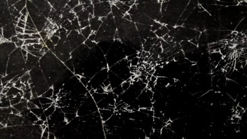 A detailed exploration of the complex and delicate patterns formed by cracks on Video stock 292760239