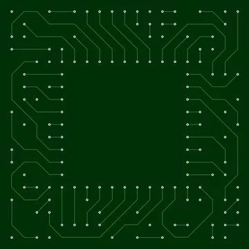 Detailed Exploration of Digital Circuit Pattern Design Tailored for Tech 스톡 일러스트
