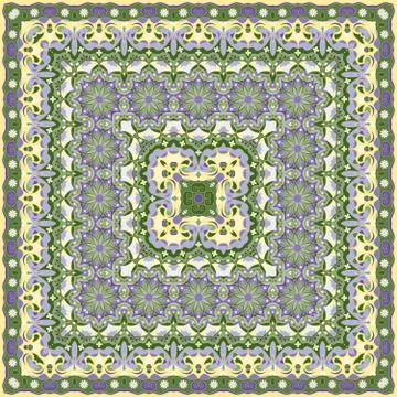 Detailed floral pattern. イラスト素材