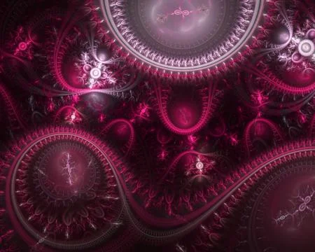 Detailed fractal clockwork, イラスト素材
