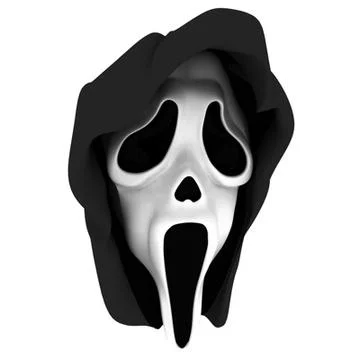 Detailed ghostface scream mask 3D Model
