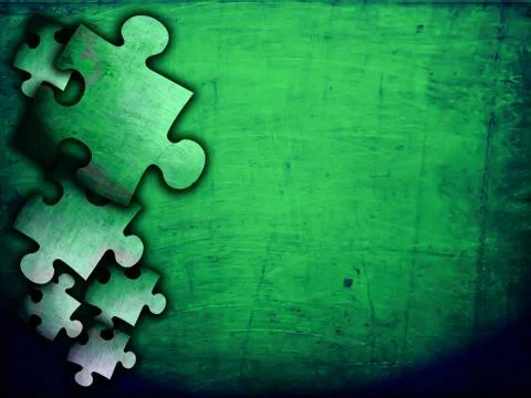 Detailed grunge background puzzles -with space for your design . Stock Illustration