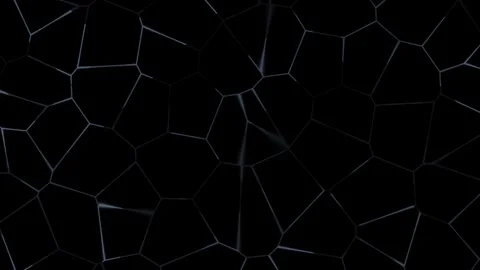 Detailed hexagonal pattern on a black background Stock Footage 338391159
