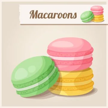 Detailed Icon. Macaroons Stock Illustration