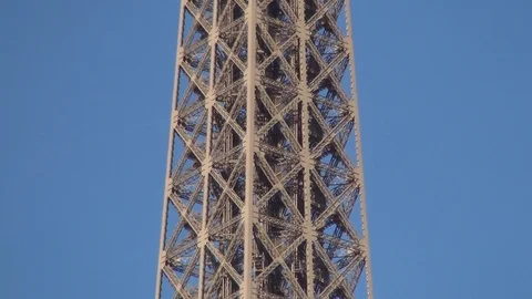 Detailed Image with Eiffel Tower Metallic Structure from Paris Stockbeeldmateriaal 104816165