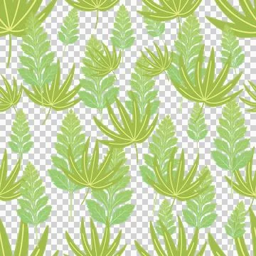 Detailed leaf pattern tropical seamless style Stock Illustration