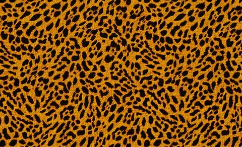 Detailed Leopard Skin Pattern with Yellow Fabric Texture for Fashion Background. Stock Illustration