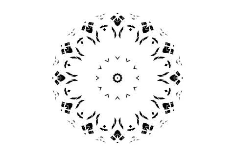 Detailed Mandala Pattern Beast Arm End Design Illustrazione stock