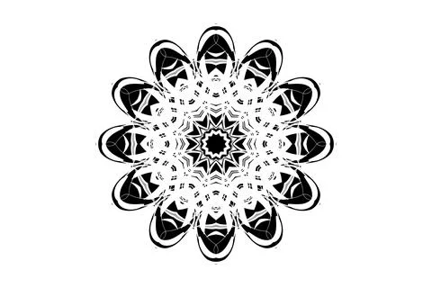 Detailed Mandala Pattern Beast Arm End Design Stock Illustration
