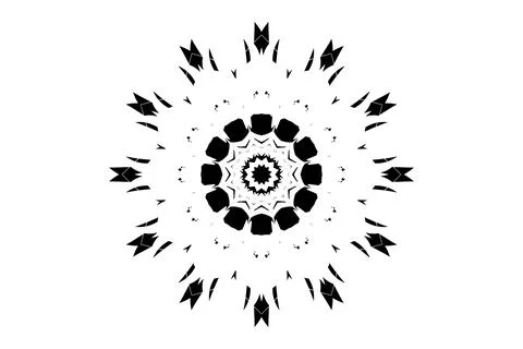 Detailed Mandala Pattern Eight Arms Creature Symmetry Stock Illustration