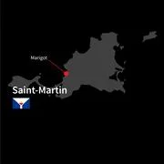 Saint-Martin hanging Flag: Graphic #97024897