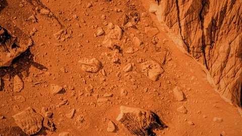 Detailed Mars Surface 4K Stock Footage 98902251