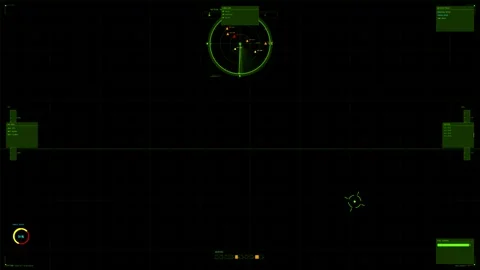 Detailed military hud interface design for science fiction war documentarie.. Stock Footage 327223972