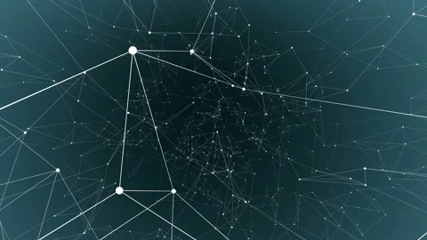 A detailed model of the molecular structure in motion. Quantum computing concept Stock Footage 112271988