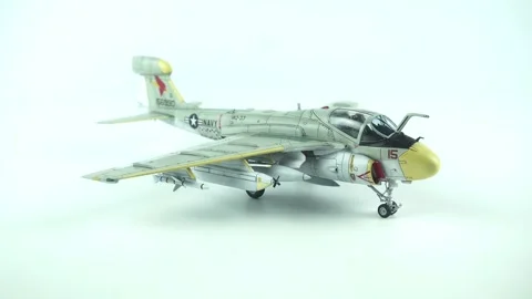 A Detailed Model Of The Prowler Electronic Warfare Aircraft. Stock Footage 341094685