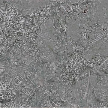 A detailed monochromatic zentangle pattern background featuring intricate hand Stock Illustration