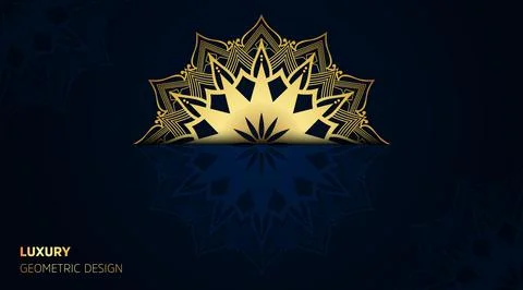 Detailed oriental flat cool gradient green luxury color mandala art 스톡 일러스트