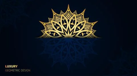 Detailed oriental unique cool gradient green luxury color mandala art Illustrazione stock