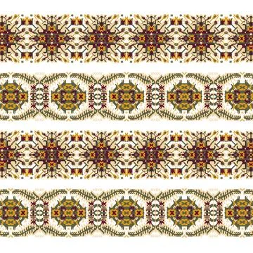 A detailed pattern that resembles a fabric design Stock Illustration
