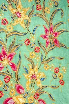 Detailed patterns of batik cloth Stockfoto's