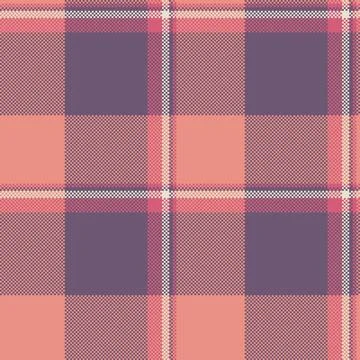 Detailed pixelated plaid pattern. Ideal for backgrounds, textiles, crafts o.. Stock Illustration