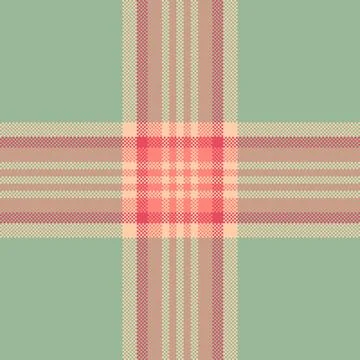 Detailed pixelated tartan pattern with balanced composition. Ideal for backgr Stock Illustration